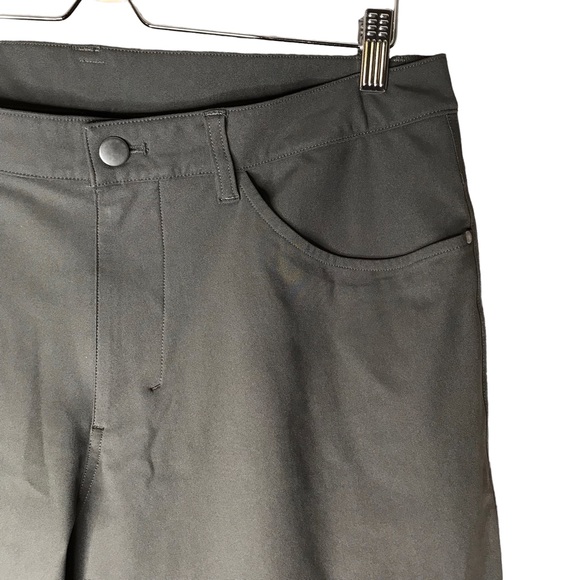 Lululemon ABC Pant Classic Stoney Khaki Tech Pants Reflective Men's 34 Waist - Picture 7 of 14